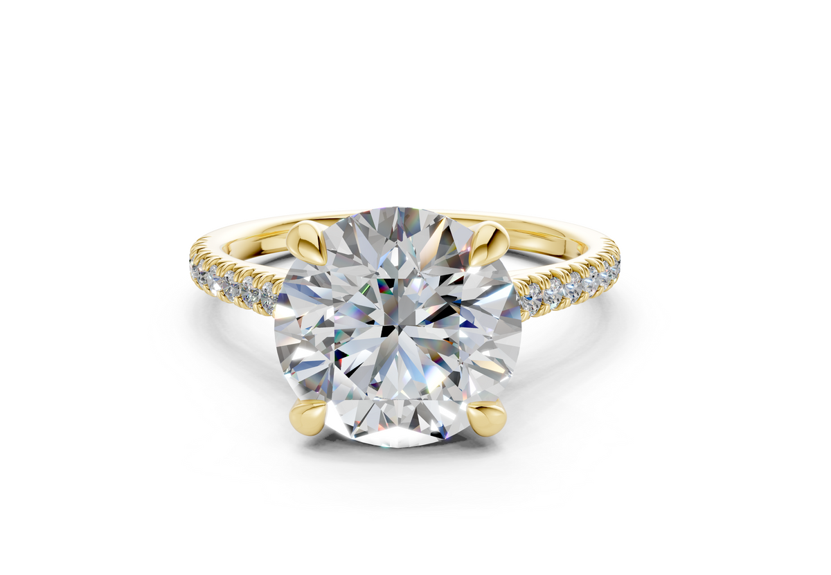 The West Village Pavé Round Engagement Ring