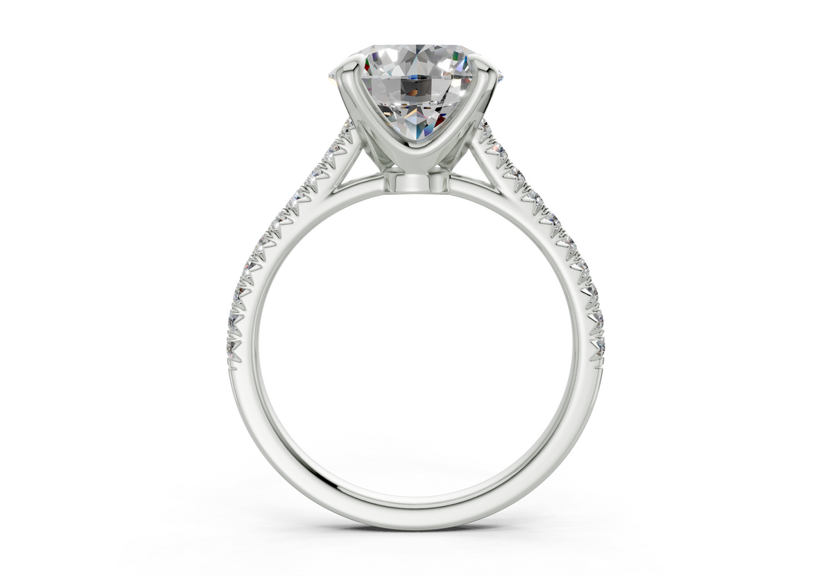 The West Village Pavé Round Engagement Ring