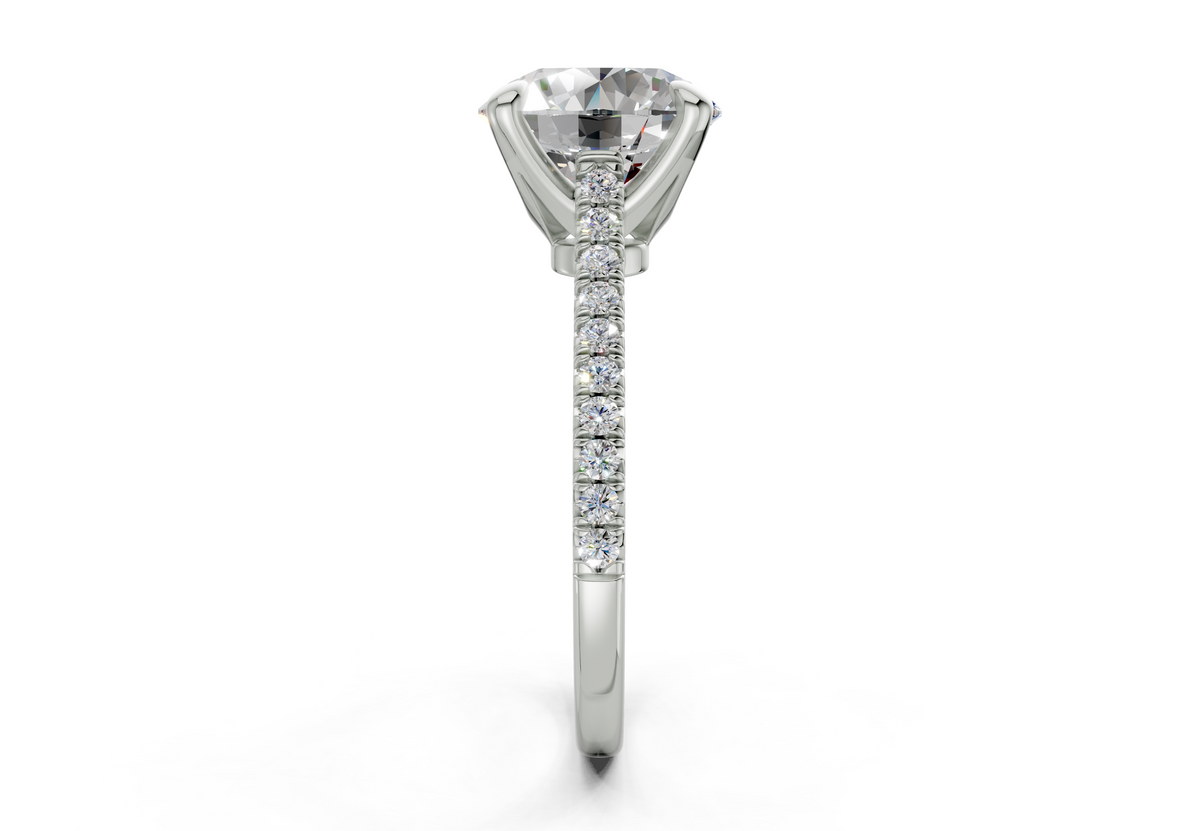 The West Village Pavé Round Engagement Ring