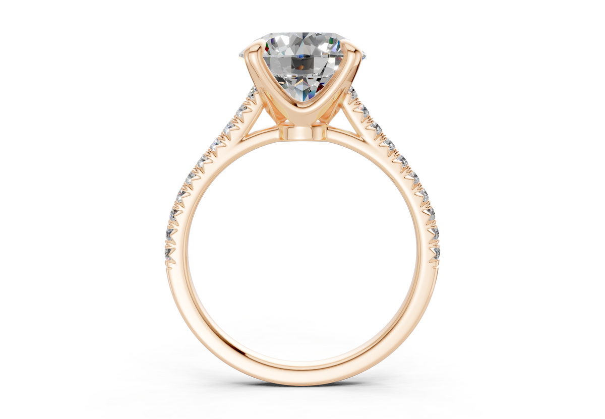 The West Village Pavé Round Engagement Ring