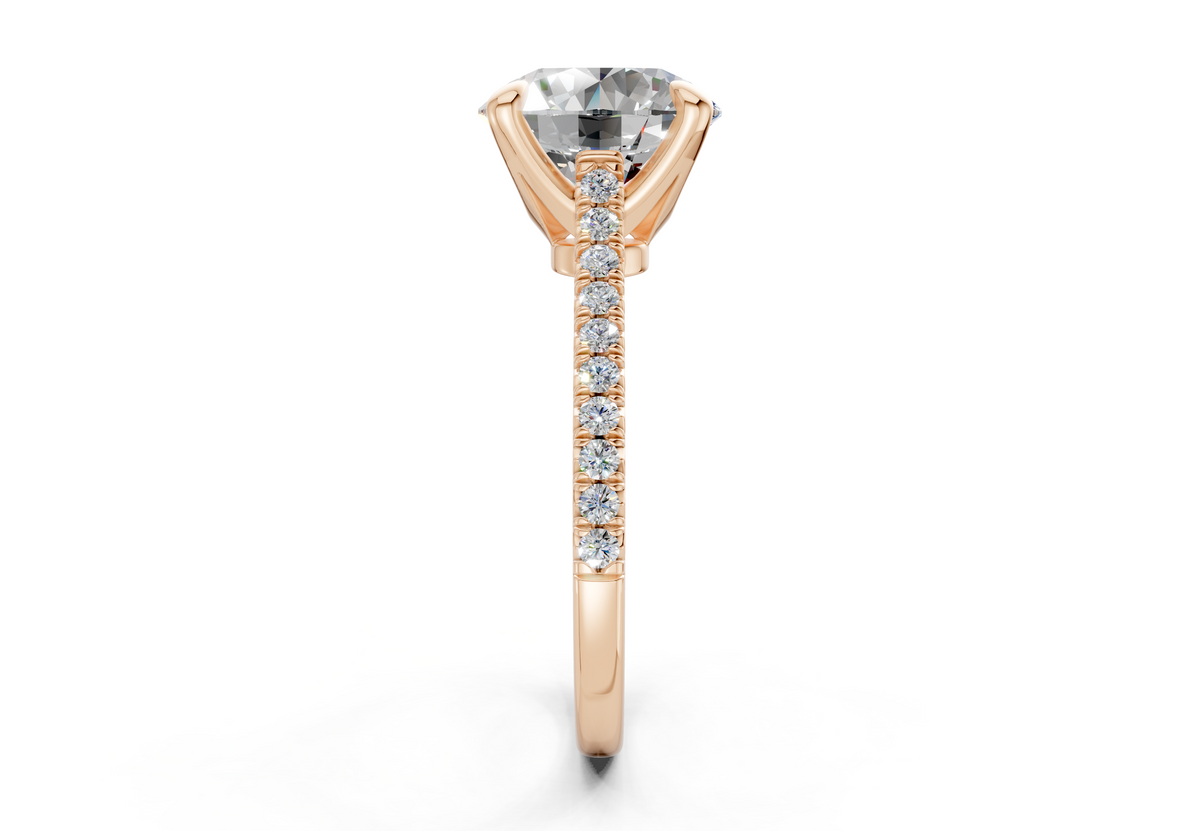 The West Village Pavé Round Engagement Ring