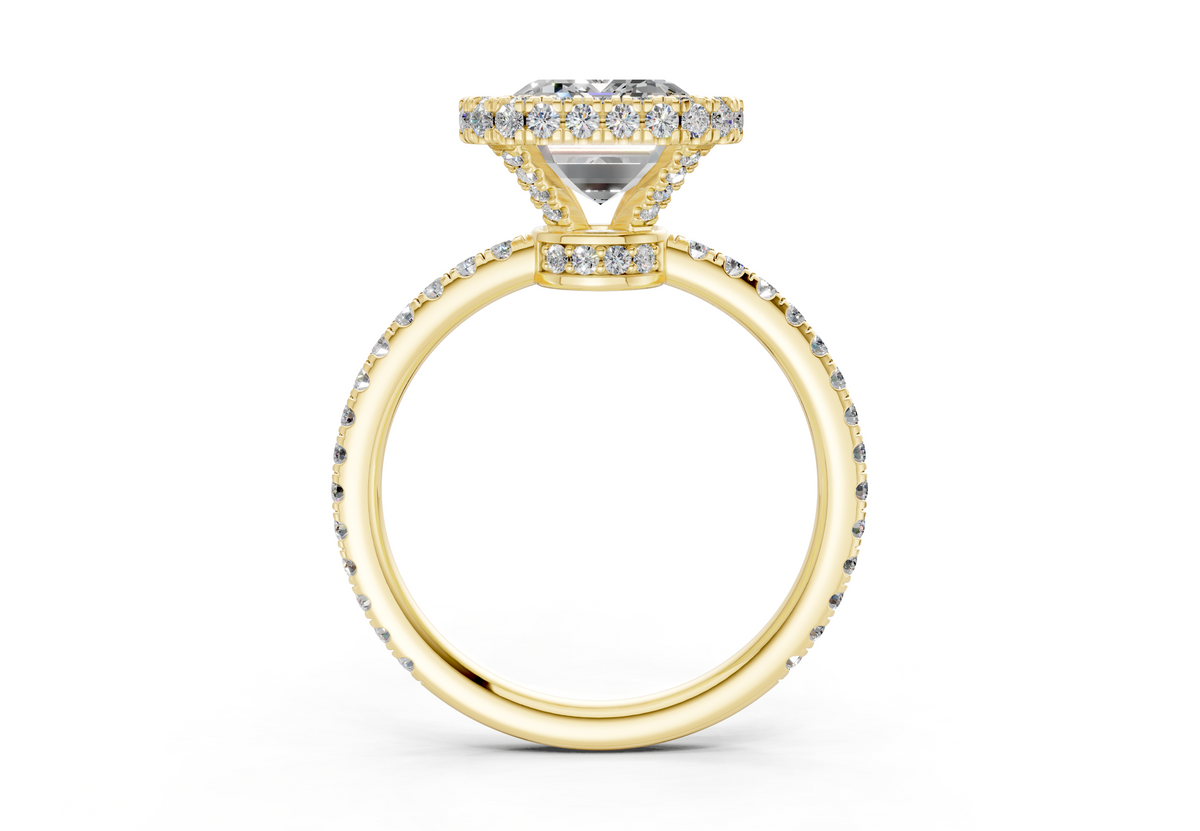 The Majestic Halo Engagement Ring