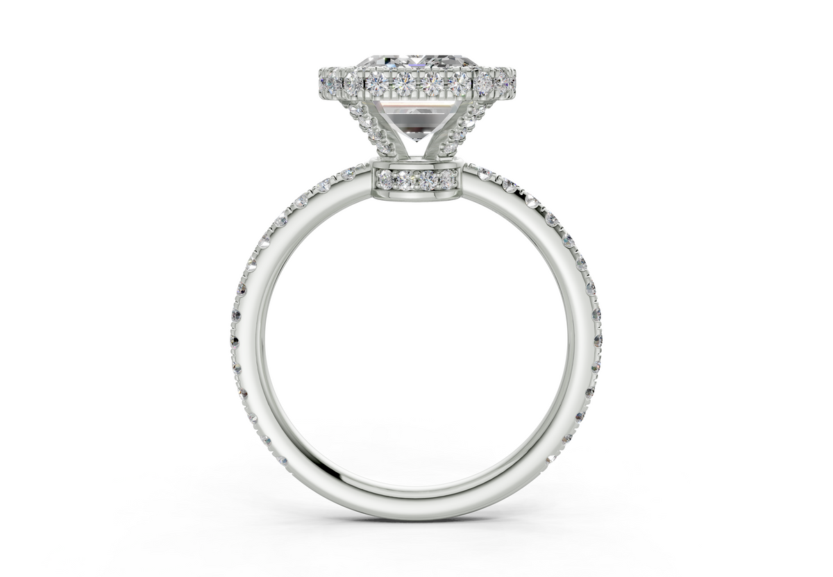The Majestic Halo Engagement Ring