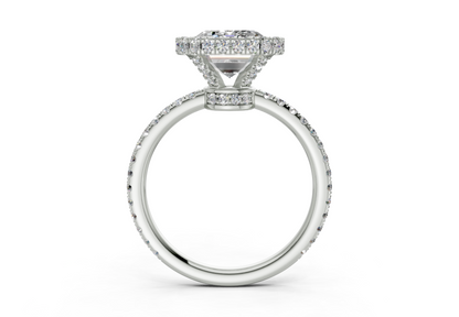 The Majestic Halo Engagement Ring