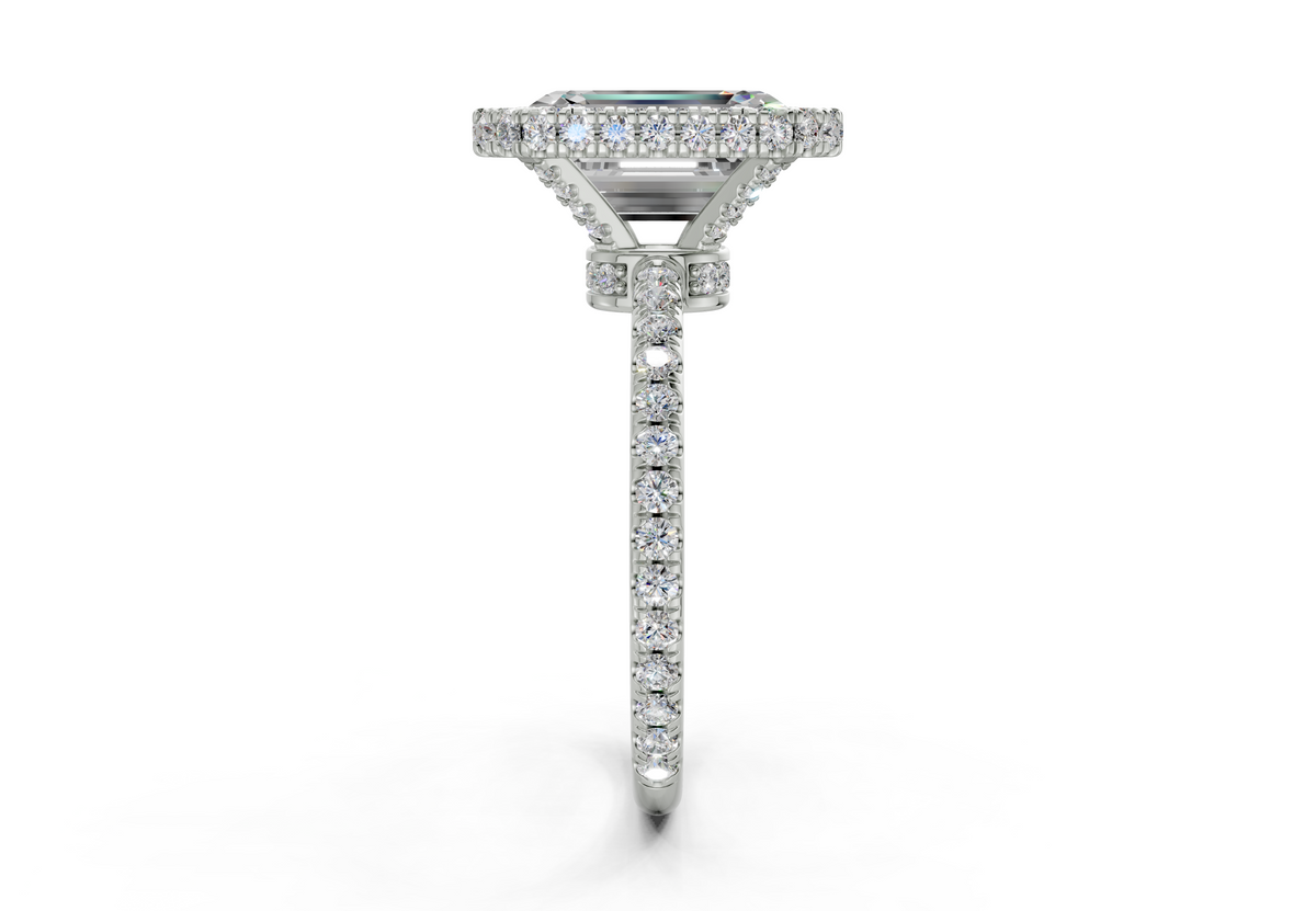 The Majestic Halo Engagement Ring