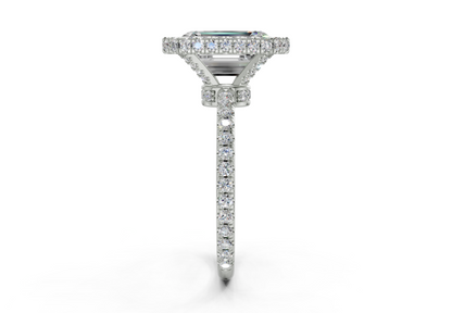 The Majestic Halo Engagement Ring
