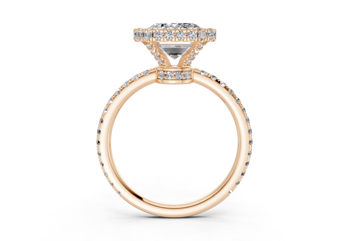 The Majestic Halo Engagement Ring
