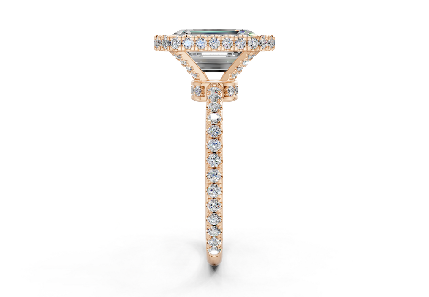 The Majestic Halo Engagement Ring