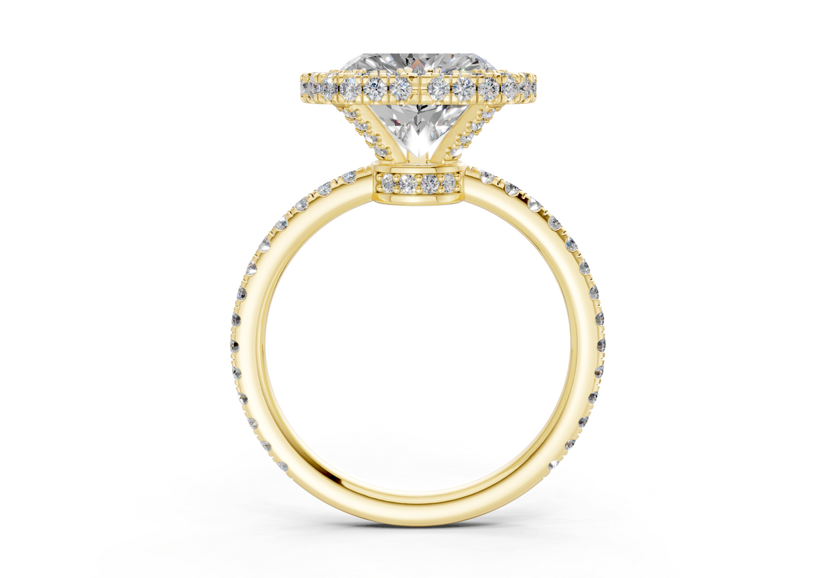The Majestic Halo Engagement Ring