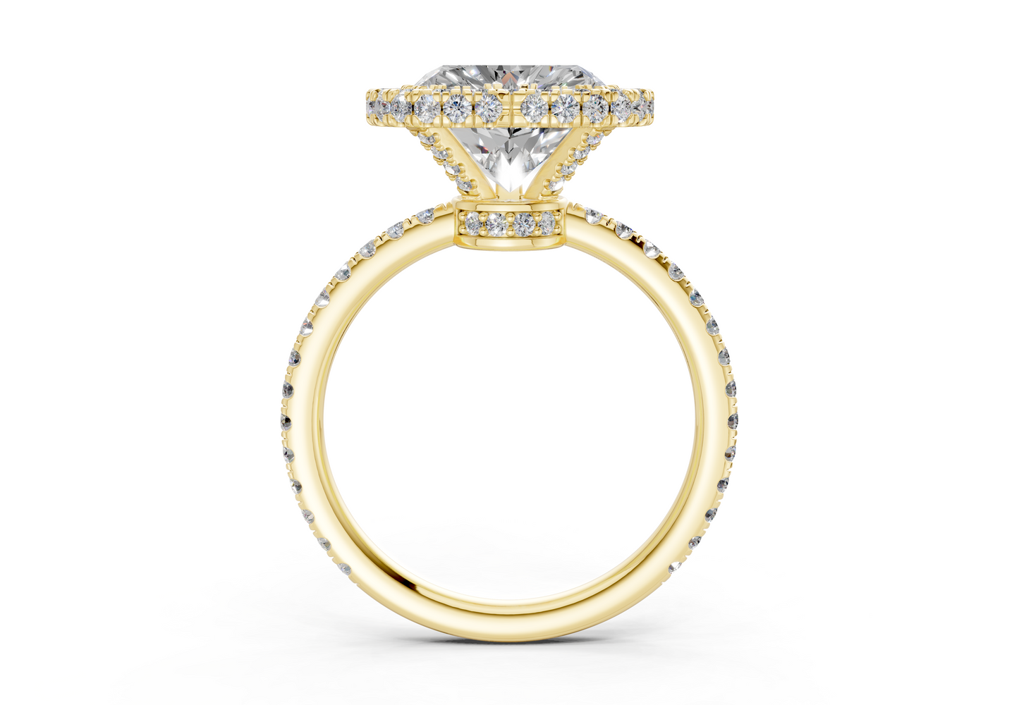 The Majestic Halo Engagement Ring