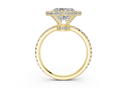 The Majestic Halo Engagement Ring