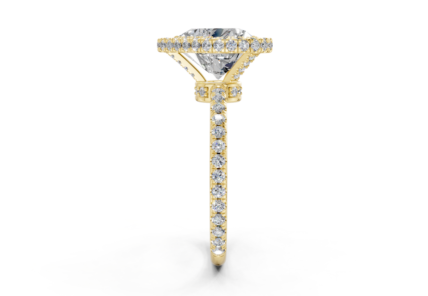 The Majestic Halo Engagement Ring