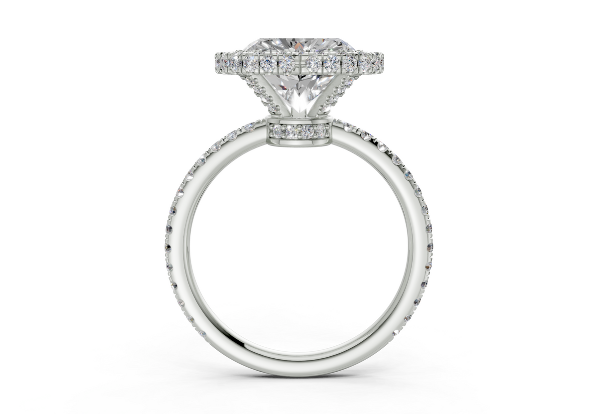 The Majestic Halo Engagement Ring