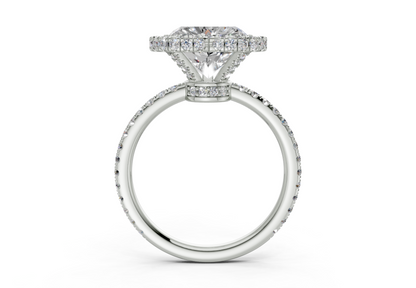 The Majestic Halo Engagement Ring