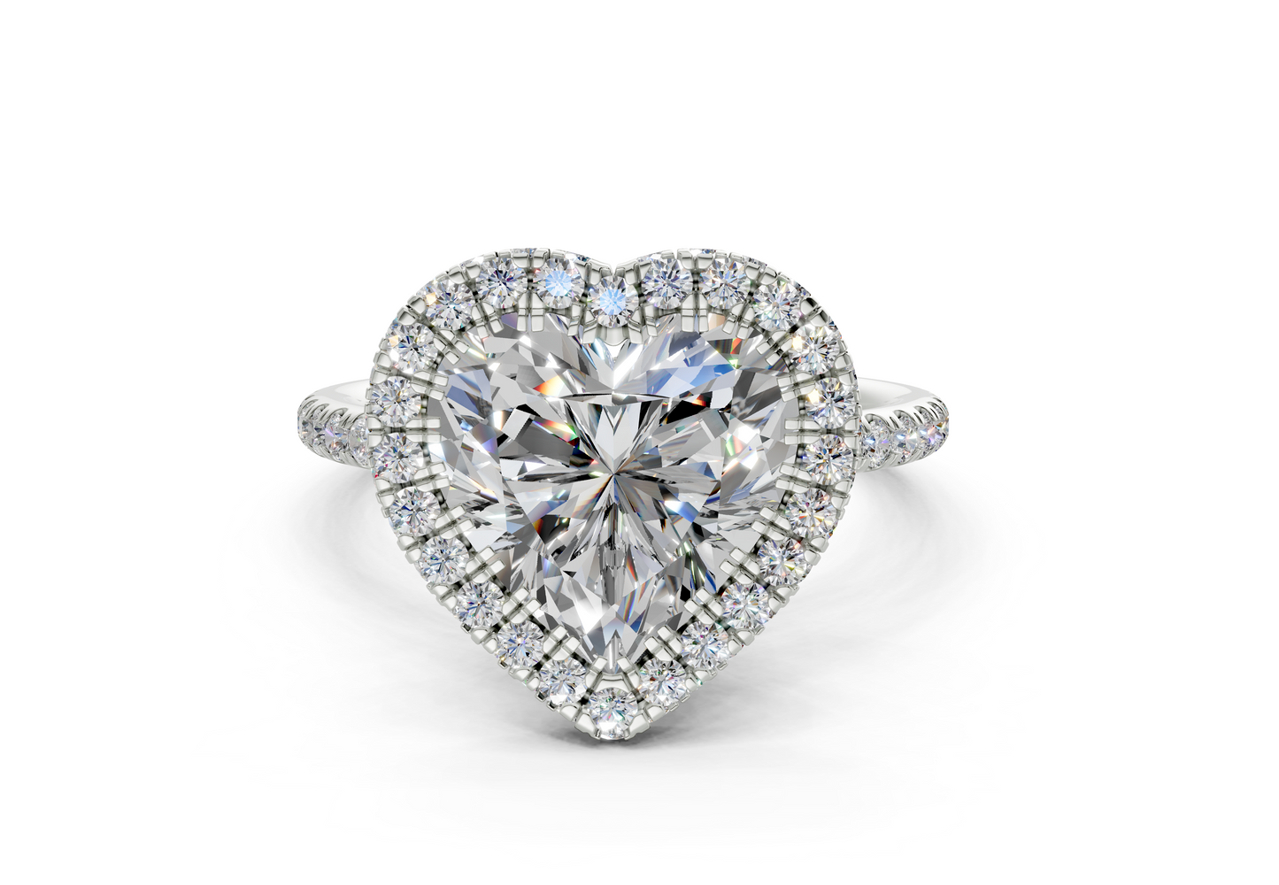 The Majestic Halo Engagement Ring