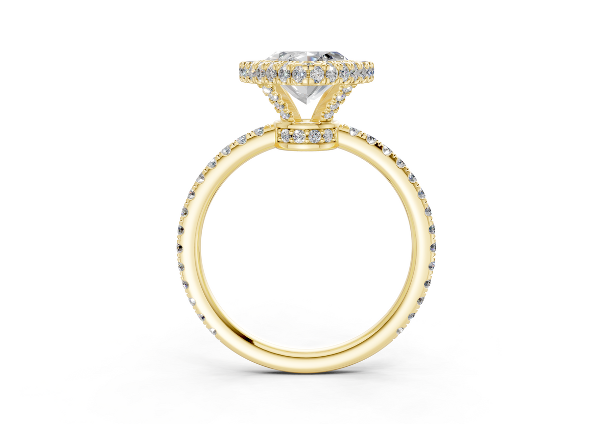 The Majestic Halo Engagement Ring
