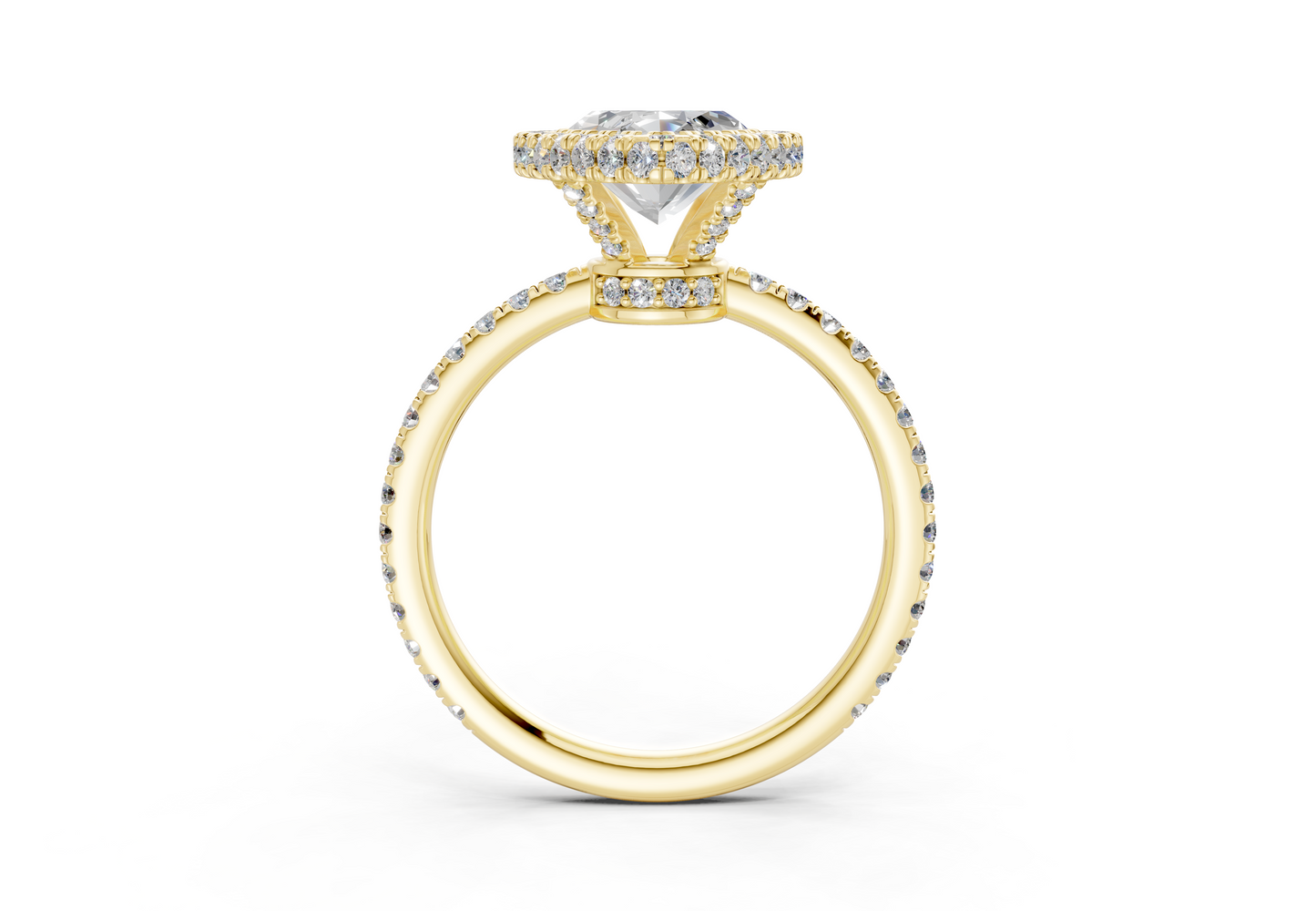 The Majestic Halo Engagement Ring