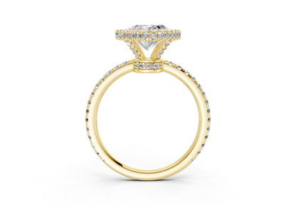 The Majestic Halo Engagement Ring