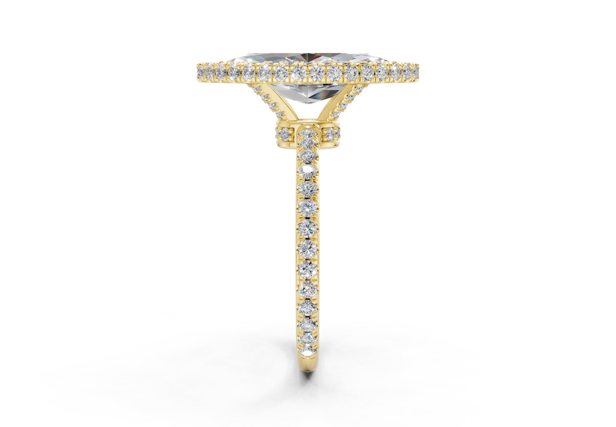 The Majestic Halo Engagement Ring