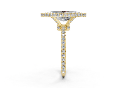 The Majestic Halo Engagement Ring