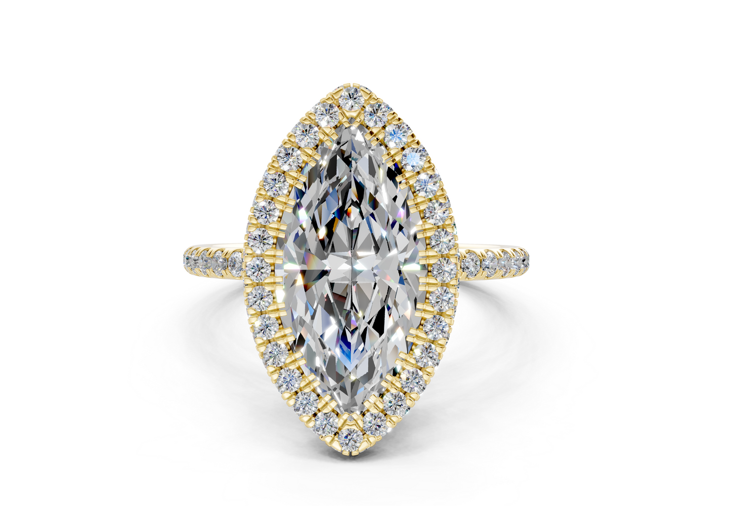The Majestic Halo Engagement Ring