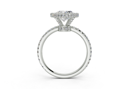 The Majestic Halo Engagement Ring