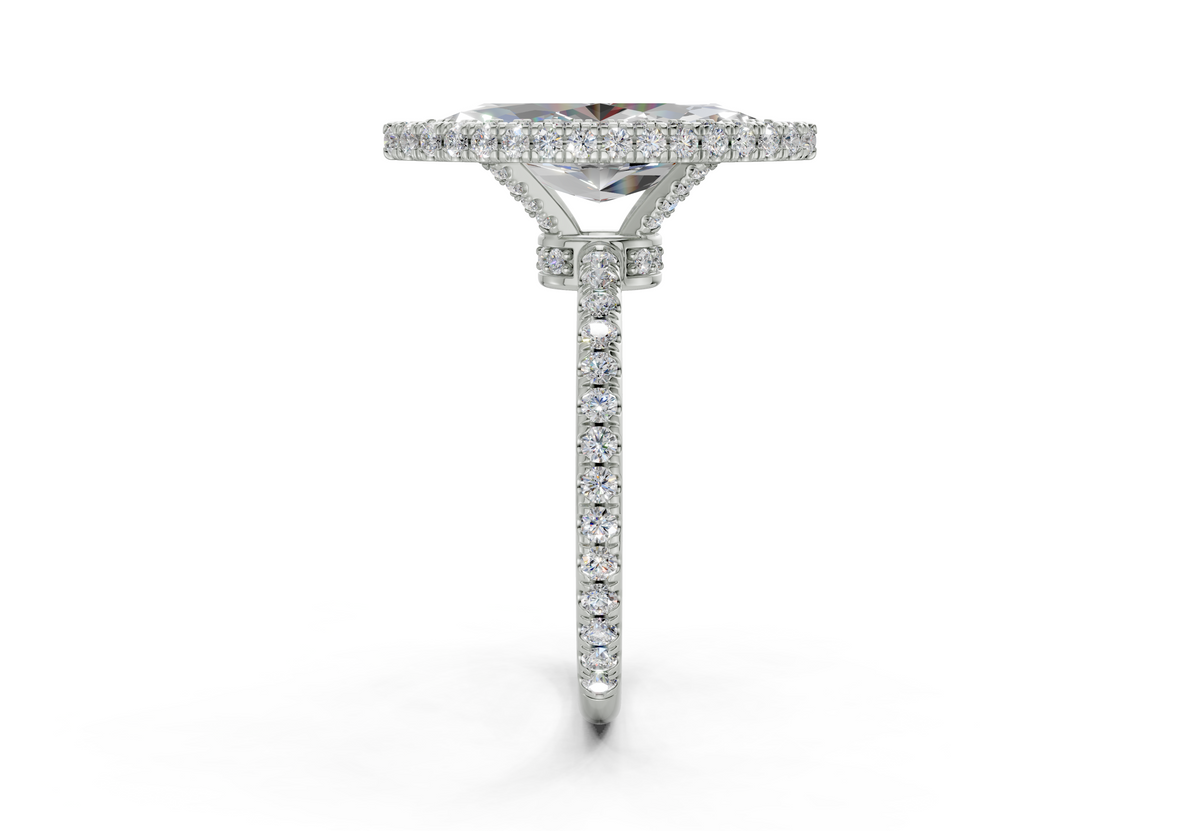 The Majestic Halo Engagement Ring
