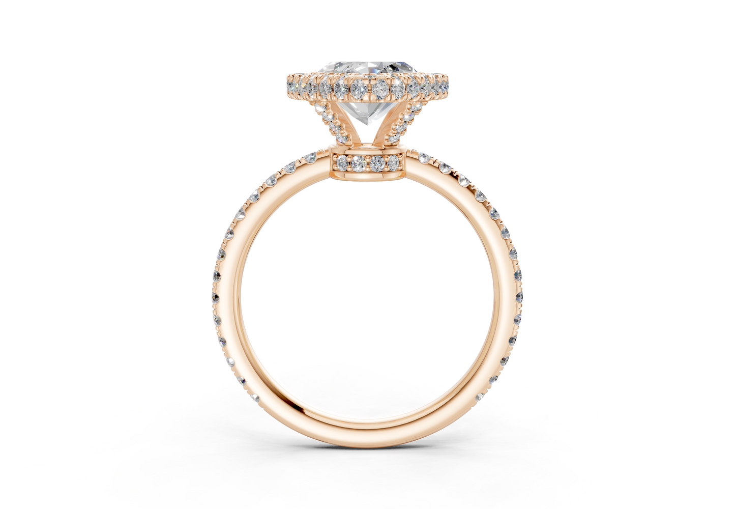 The Majestic Halo Engagement Ring