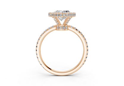 The Majestic Halo Engagement Ring