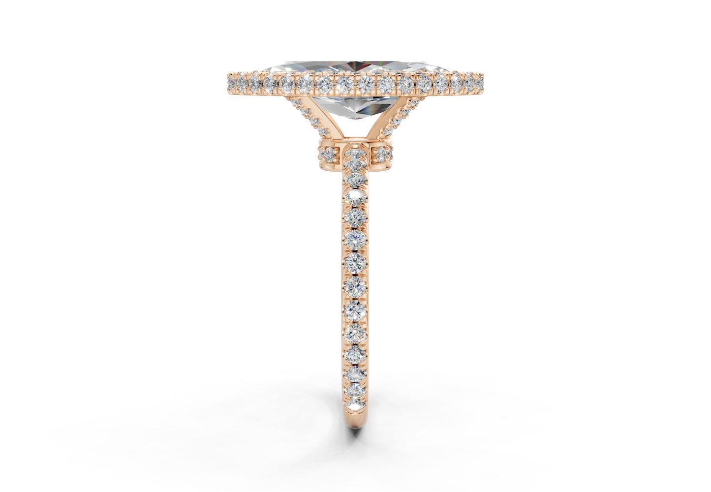 The Majestic Halo Engagement Ring