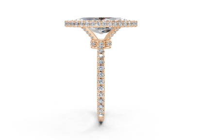 The Majestic Halo Engagement Ring