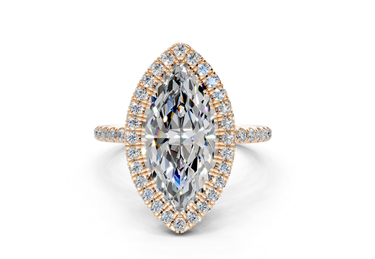 The Majestic Halo Engagement Ring