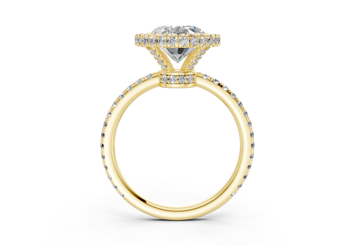 The Majestic Halo Engagement Ring