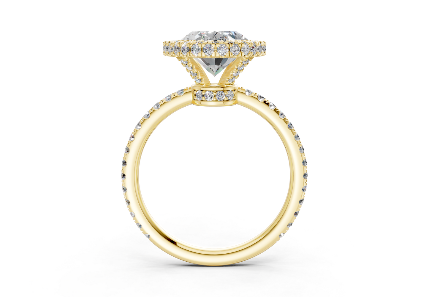The Majestic Halo Engagement Ring