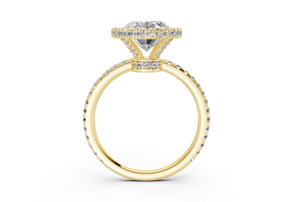The Majestic Halo Engagement Ring