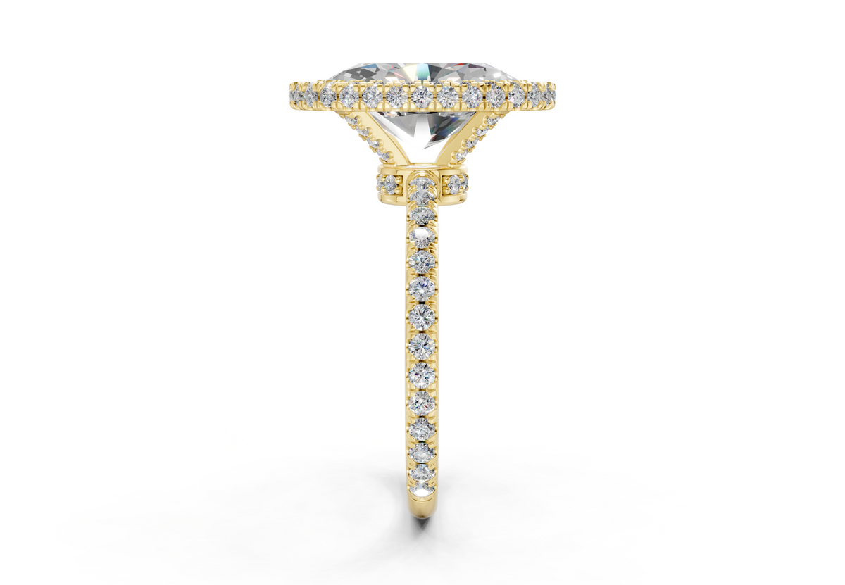 The Majestic Halo Engagement Ring