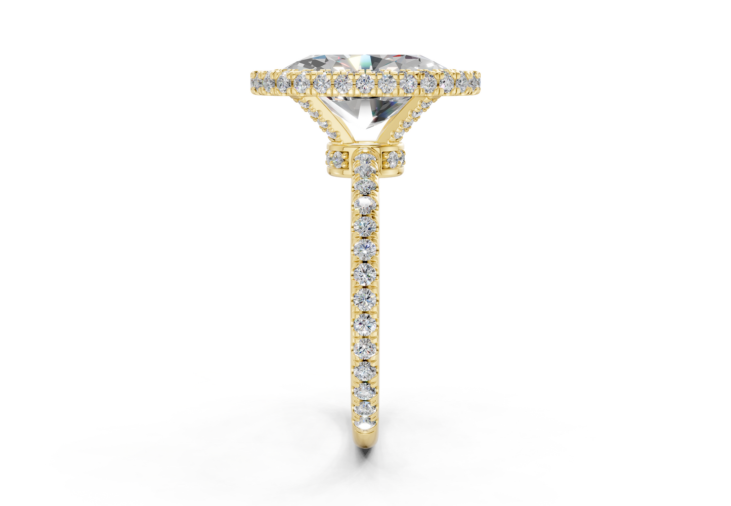 The Majestic Halo Engagement Ring