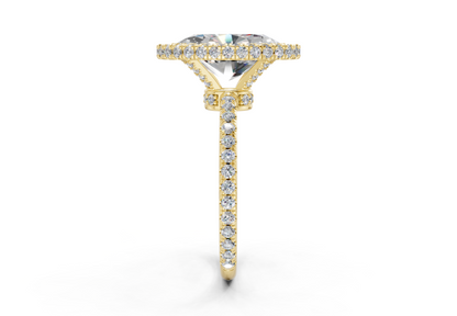 The Majestic Halo Engagement Ring