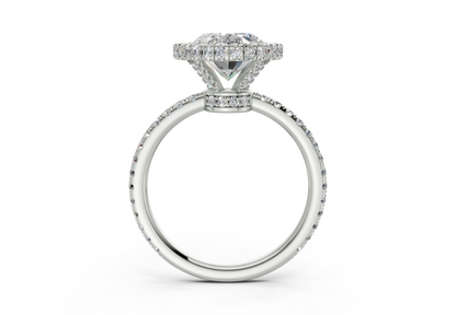 The Majestic Halo Engagement Ring