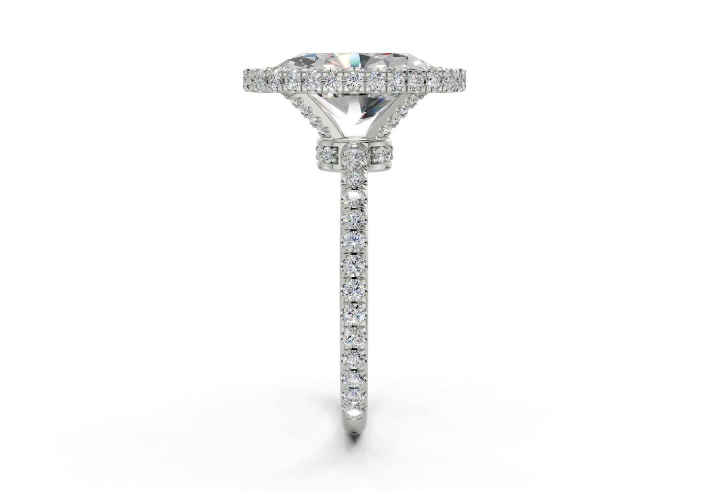 The Majestic Halo Engagement Ring