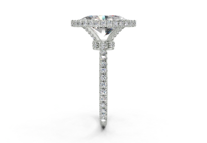The Majestic Halo Engagement Ring