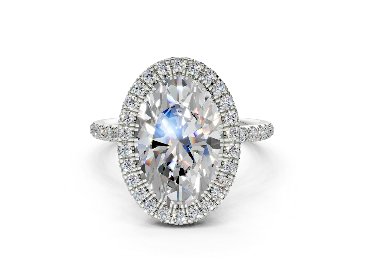The Majestic Halo Engagement Ring