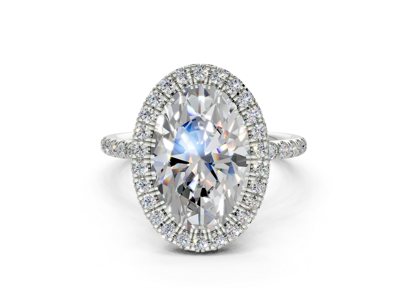The Majestic Halo Engagement Ring