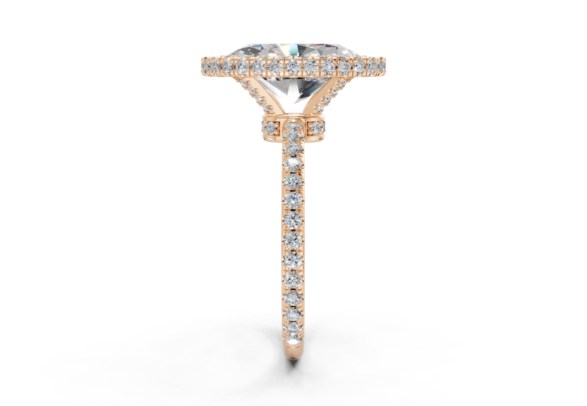 The Majestic Halo Engagement Ring