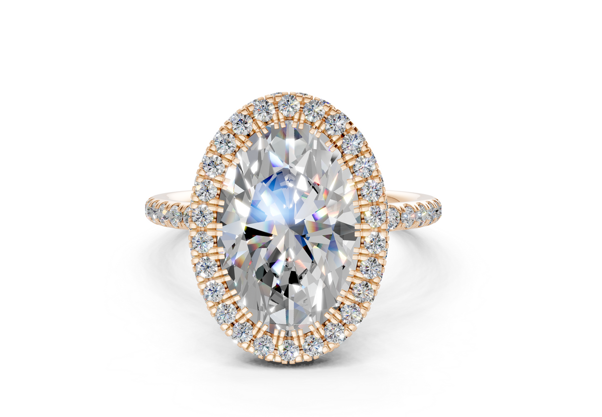 The Majestic Halo Engagement Ring