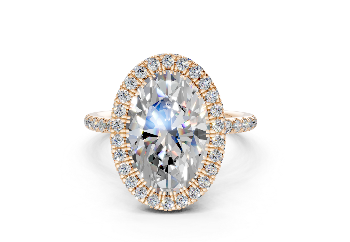 The Majestic Halo Engagement Ring