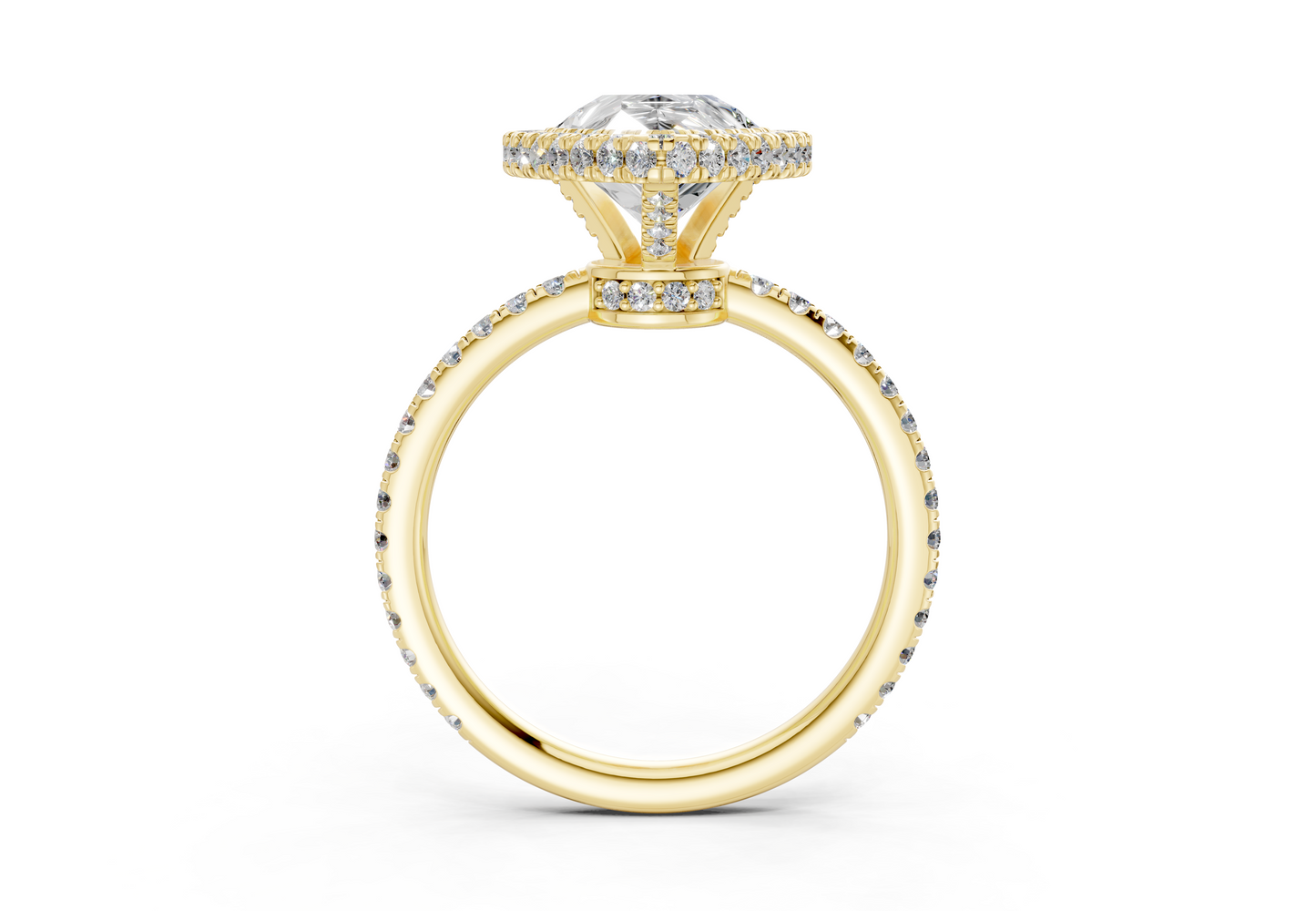 The Majestic Halo Engagement Ring