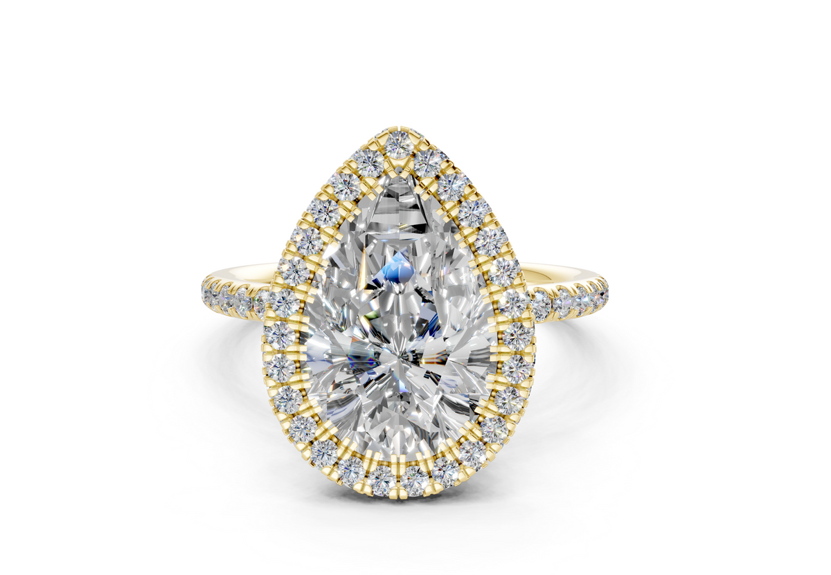 The Majestic Halo Engagement Ring