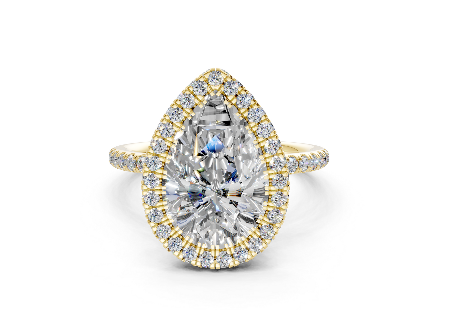 The Majestic Halo Engagement Ring