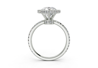 The Majestic Halo Engagement Ring